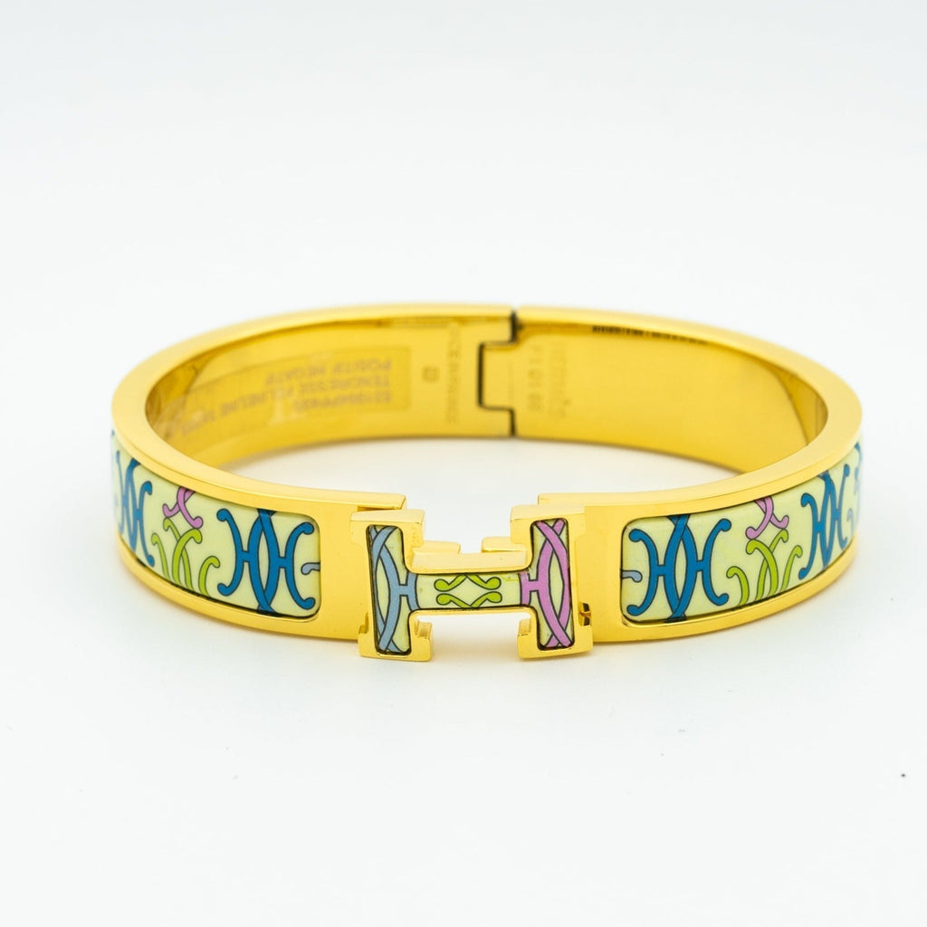 [LUXE JEWELRY]H BRACELET BEIGE MULTICOLOR