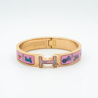 [LUXE JEWELRY]H PINK GOLD BRACELET PINK CERAMIC