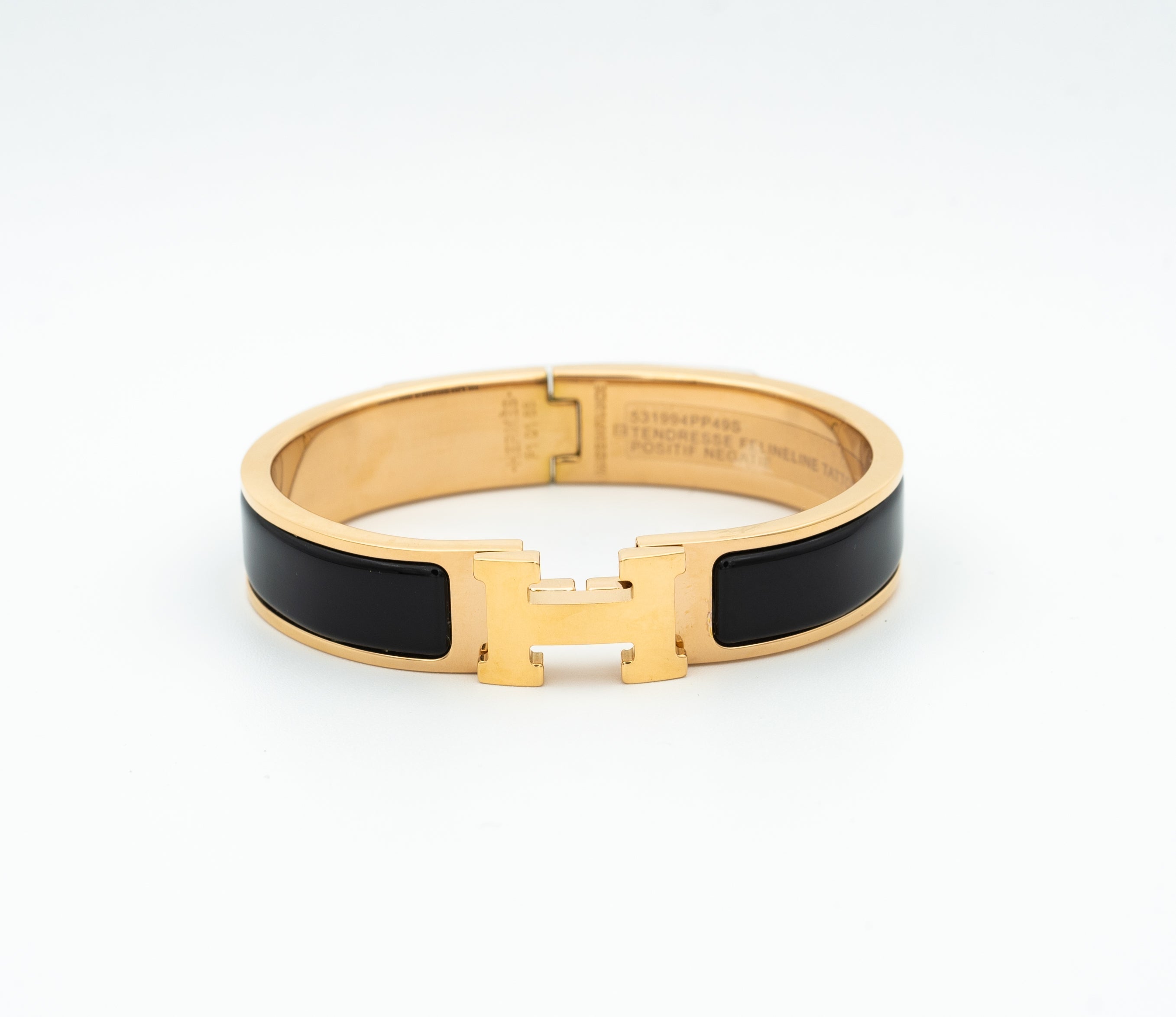 [LUXE JEWELRY]H BLACK BRACELET