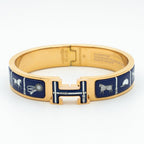 [LUXE JEWELRY]H BRACELET BLUE CERAMIC