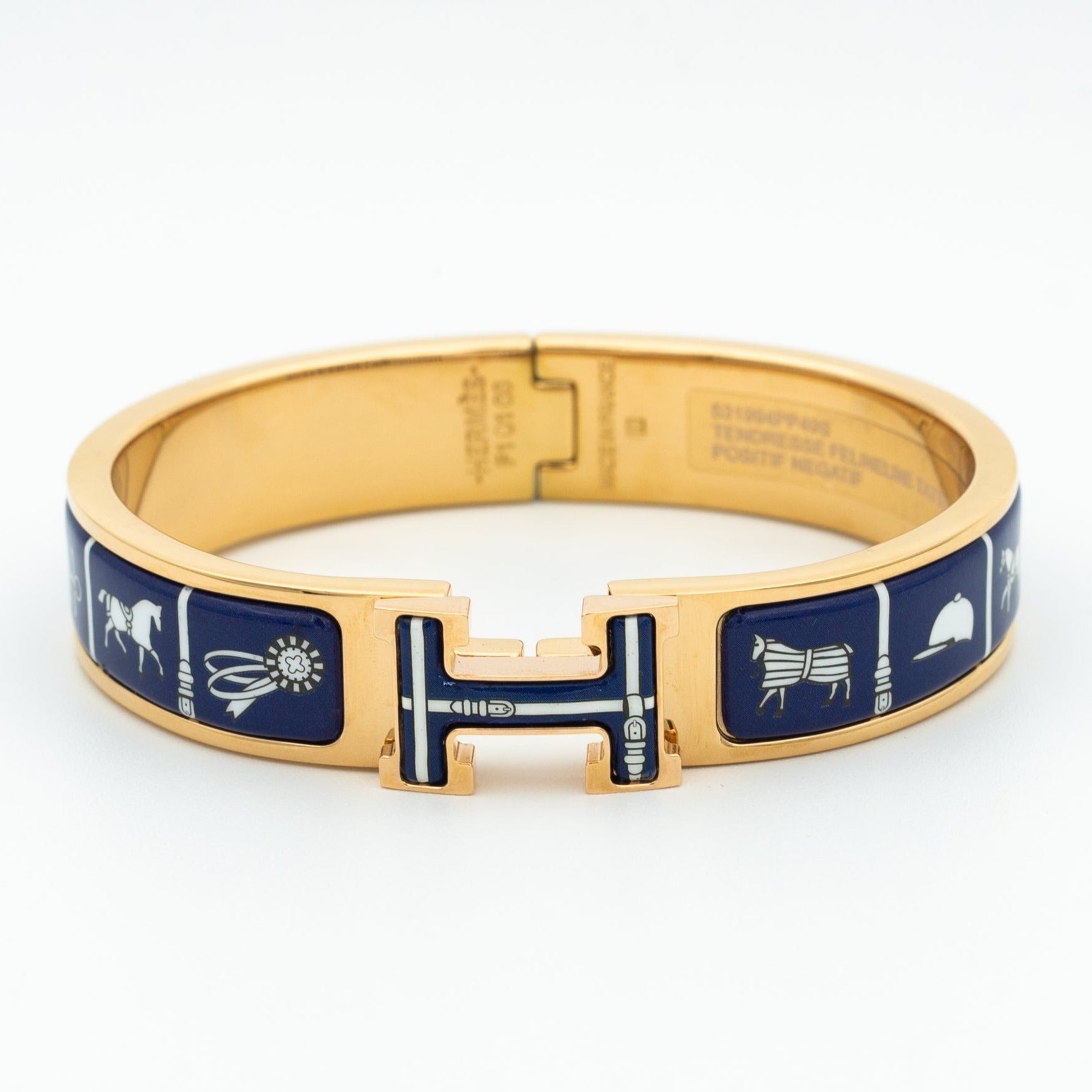 [LUXE JEWELRY]H BRACELET BLUE CERAMIC