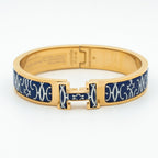 [LUXE JEWELRY]H BRACELET BLACK MULTICOLOR