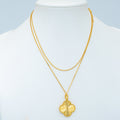 [LUXE JEWELRY]CLOVER 25MM PEDANT NECKLACE GOLD