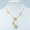 [LUXE JEWELRY]CLOVER MOTHER OF PEARL NECKLACE 6 MOTIF