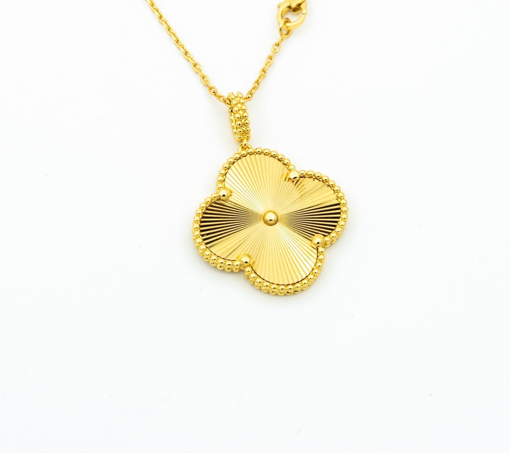 [Luxe]CLOVER 25MM PEDANT NECKLACE GOLD