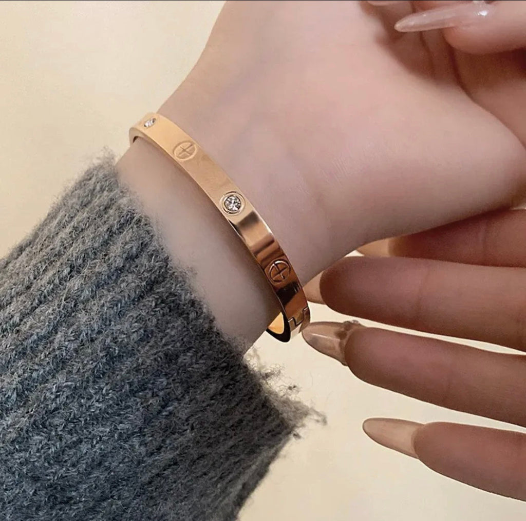 [LUXE JEWELRY]2026 RAINBOW LOVE BRACELET 6.1MM  10 DIAMONDS