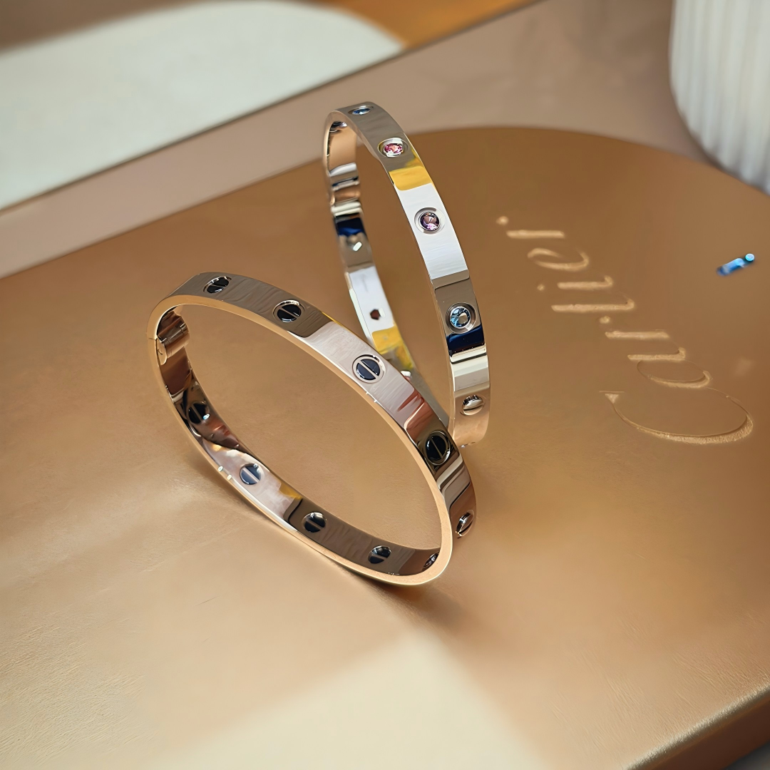 [LUXE JEWELRY]2026 RAINBOW LOVE BRACELET 6.1MM  10 DIAMONDS