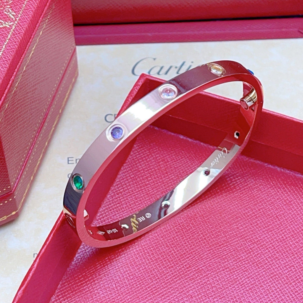 [LUXE JEWELRY]2026 RAINBOW LOVE BRACELET 6.1MM  10 DIAMONDS