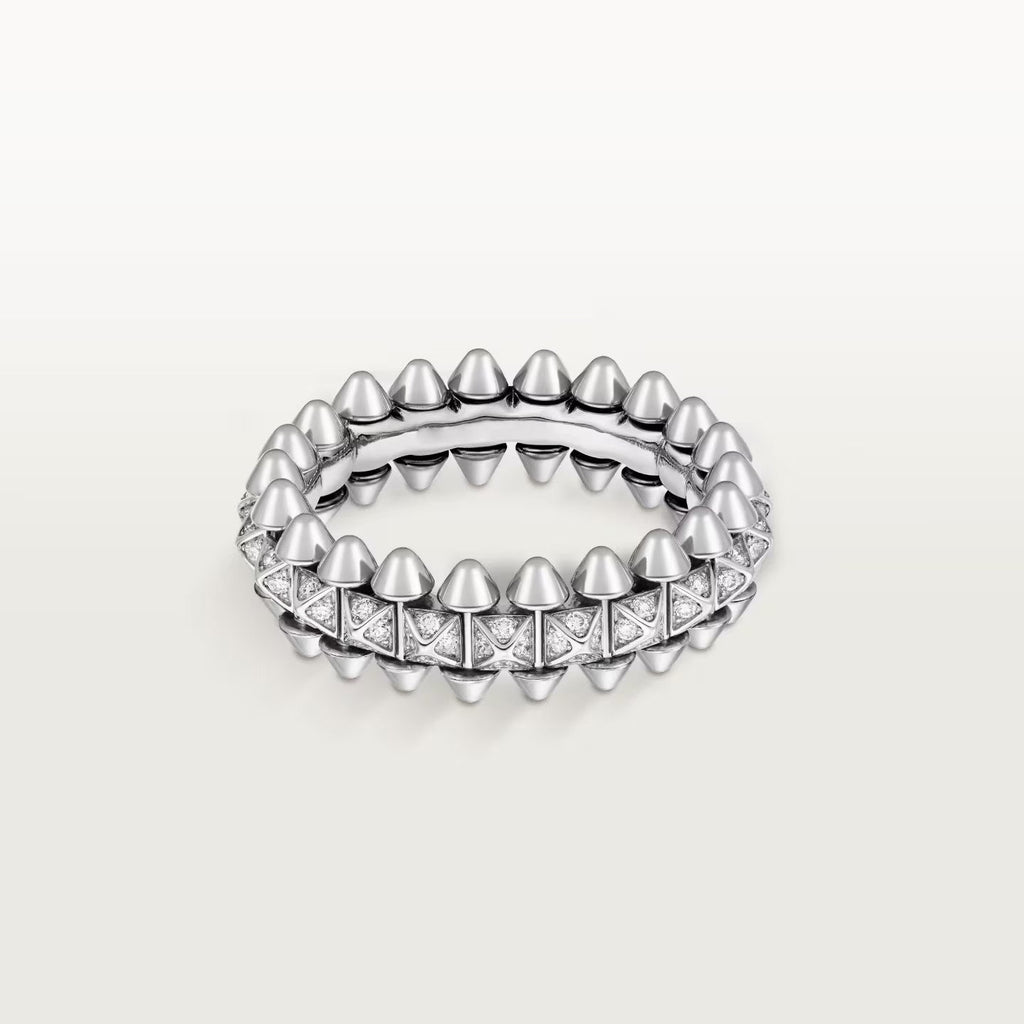 [LUXE JEWELRY] CLASH 6.4MM SMALL FULL DIAMOND RING