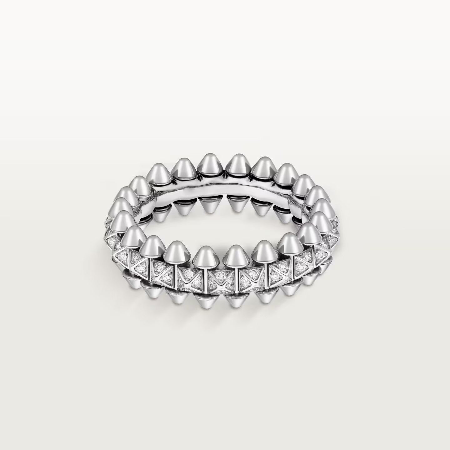 [LUXE JEWELRY] CLASH 6.4MM SMALL FULL DIAMOND RING