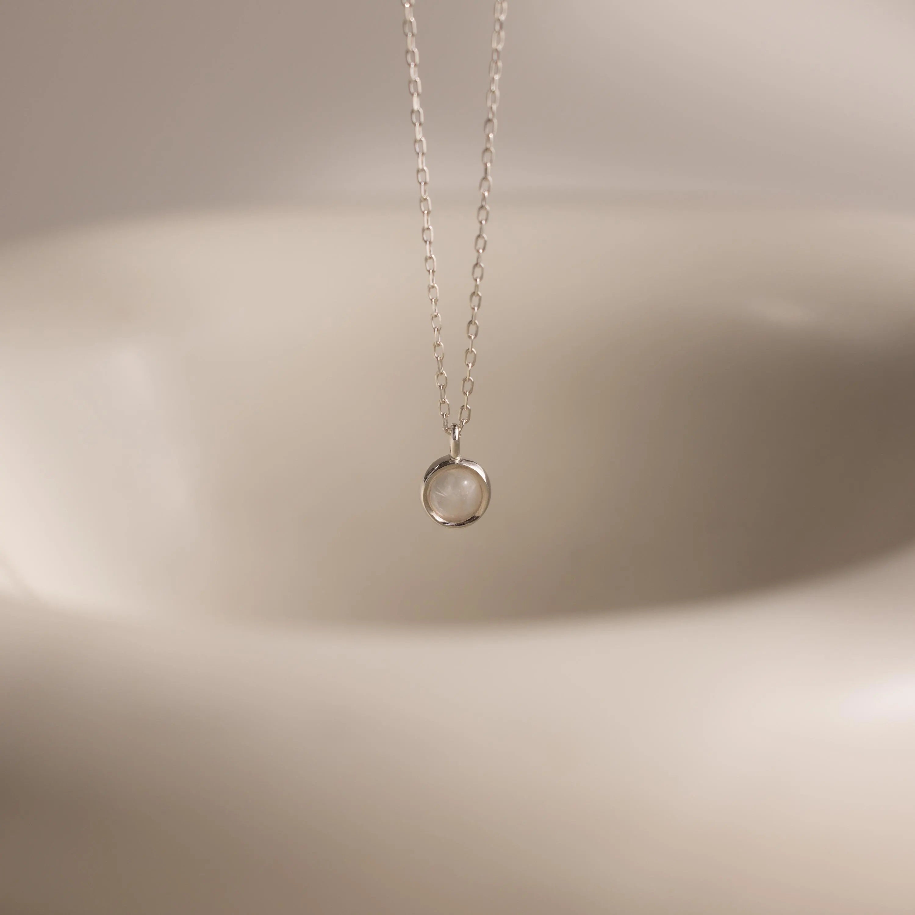 Moonstone Charm Necklace