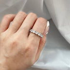 [LUXE] Bague de tennis ronde Eternity à coupe ronde