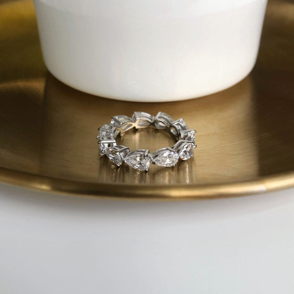 [LUXE] Bague de tennis exquise en forme de poire