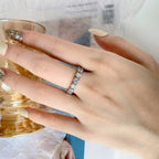 [LUXE] Bague de tennis ronde Eternity à coupe ronde