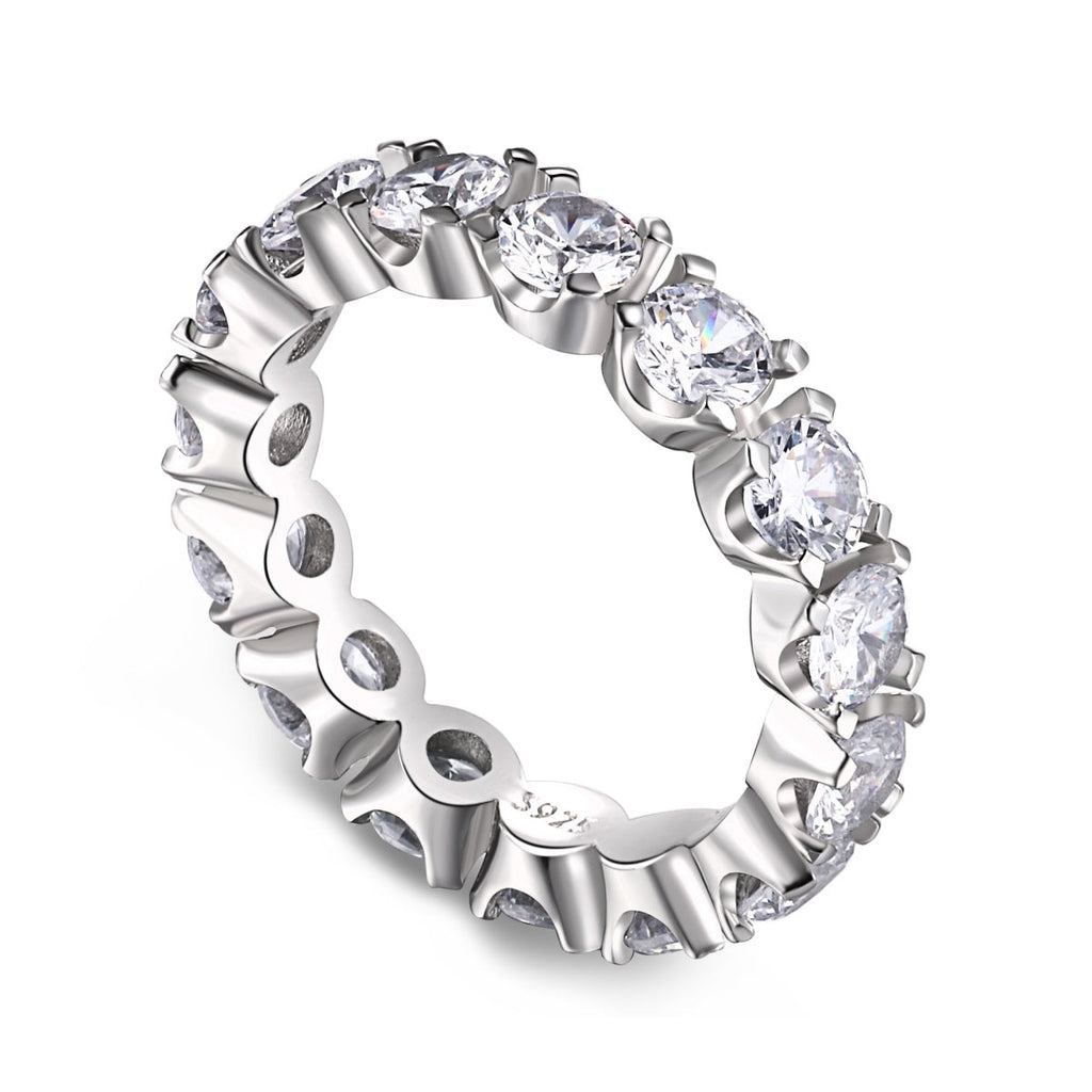[LUXE] Bague de tennis ronde Eternity à coupe ronde