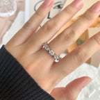 [LUXE] Bague de tennis exquise en forme de poire