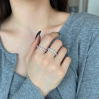 [LUXE] Bague de tennis ronde Eternity à coupe ronde