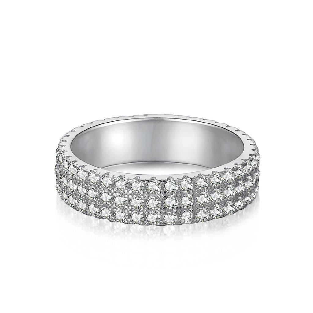 [LUXE] Bague de tennis ronde délicate