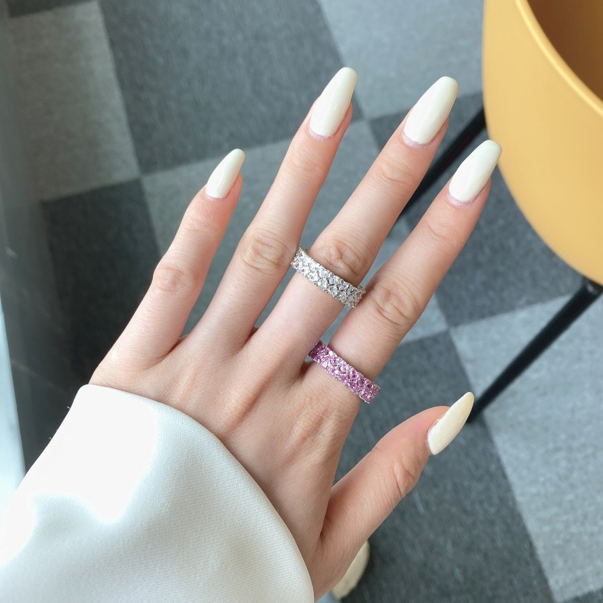[LUXE]スパークリングフルハートリング