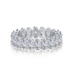 [LUXE]Ornate Oval Cut Tennis Ring