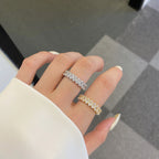 [LUXE]Ornate Oval Cut Tennis Ring