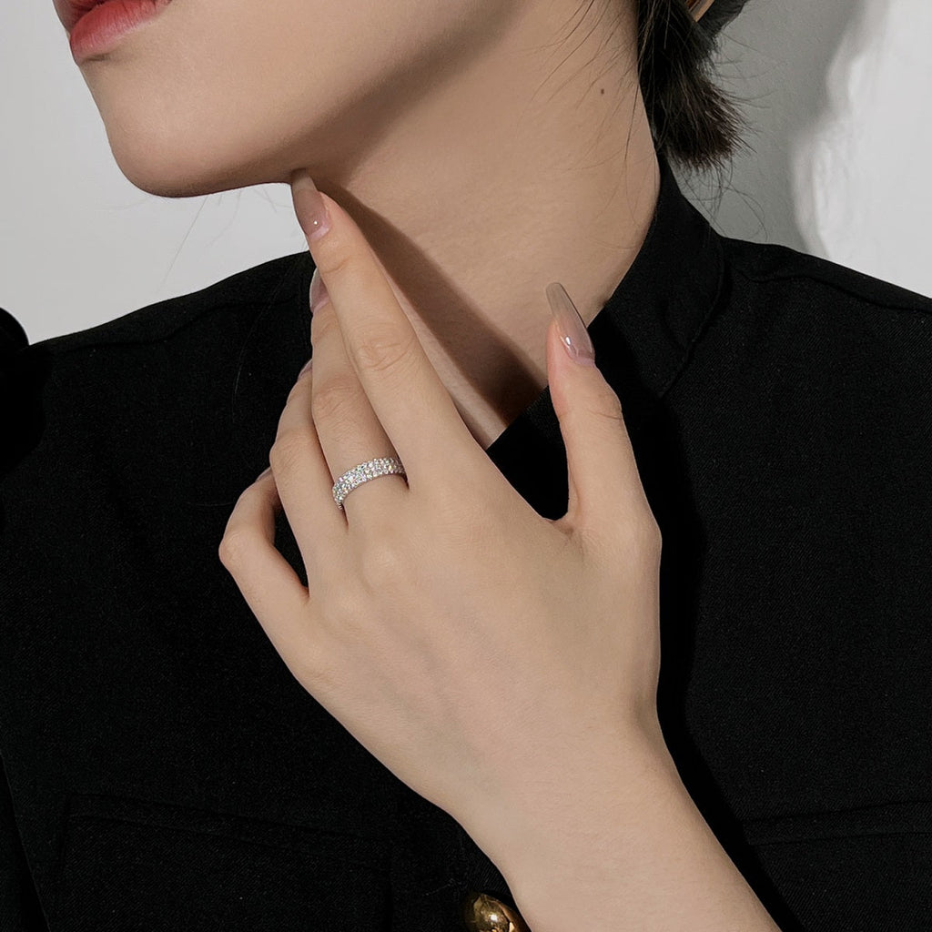 [LUXE] Bague de tennis ronde délicate