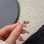 [LUXE] Bague de tennis exquise en forme de poire