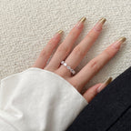 [LUXE] Bague de tennis exquise en forme de poire