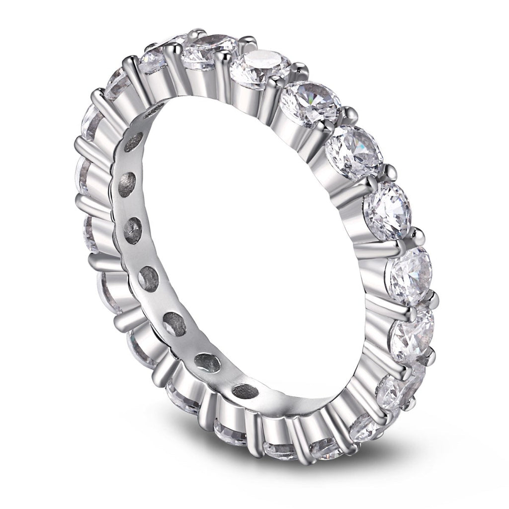 [LUXE] Bague de tennis ronde scintillante