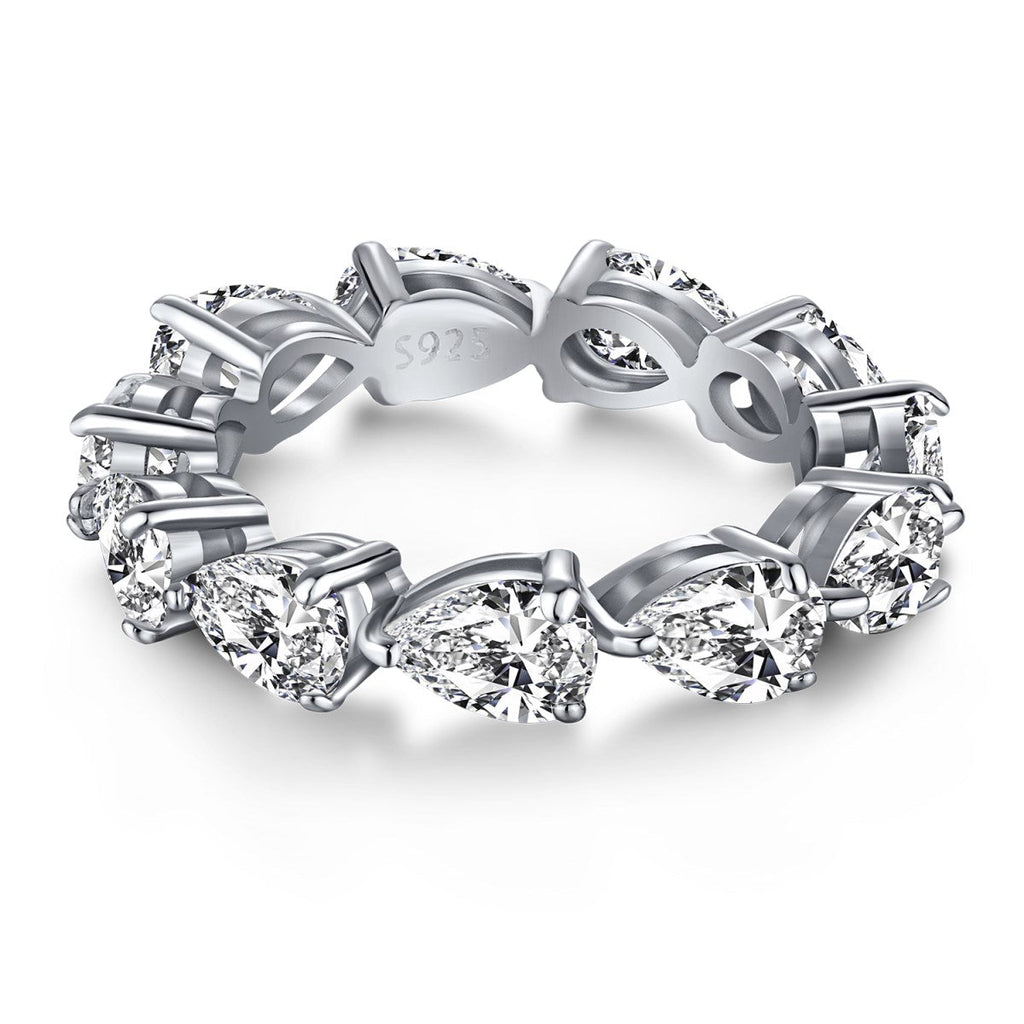 [LUXE] Bague de tennis exquise en forme de poire
