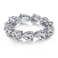 [LUXE] Bague de tennis exquise en forme de poire