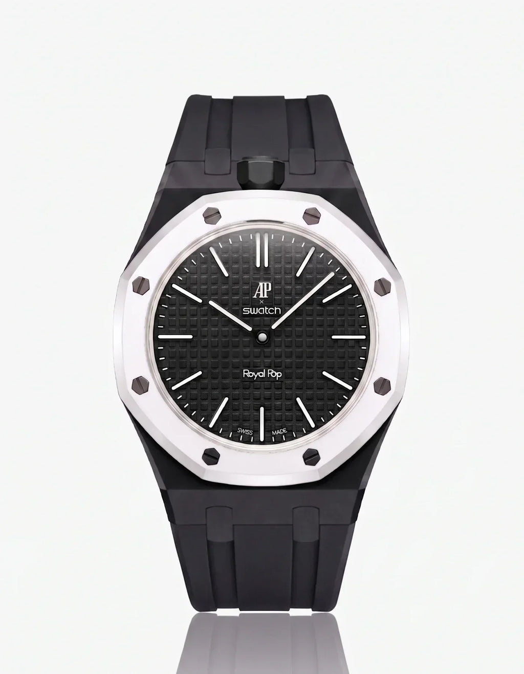 Silicone Strap & Case Royal Pop Ocho Negro(Customize  Colors)