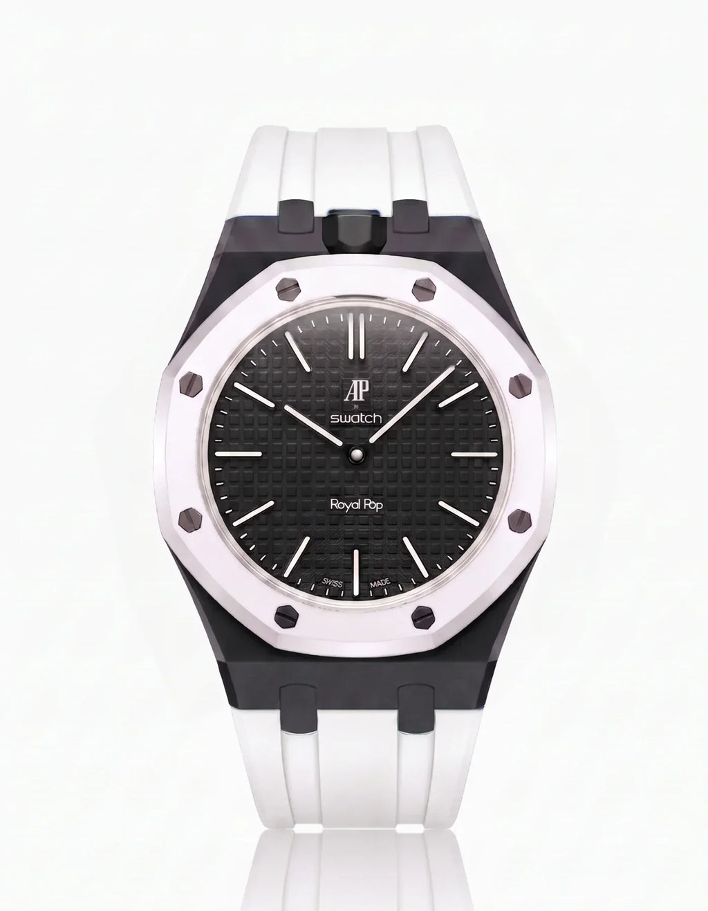 Silicone Strap & Case Royal Pop Ocho Negro(Customize  Colors)
