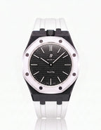 Silicone Strap & Case Royal Pop Ocho Negro(Customize  Colors)