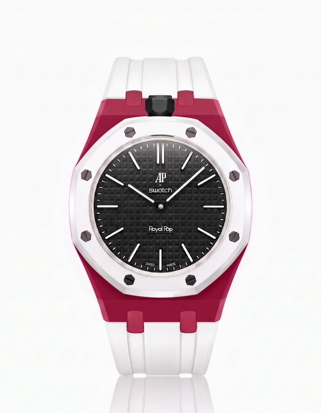 Silicone Strap & Case Royal Pop Ocho Negro(Customize  Colors)