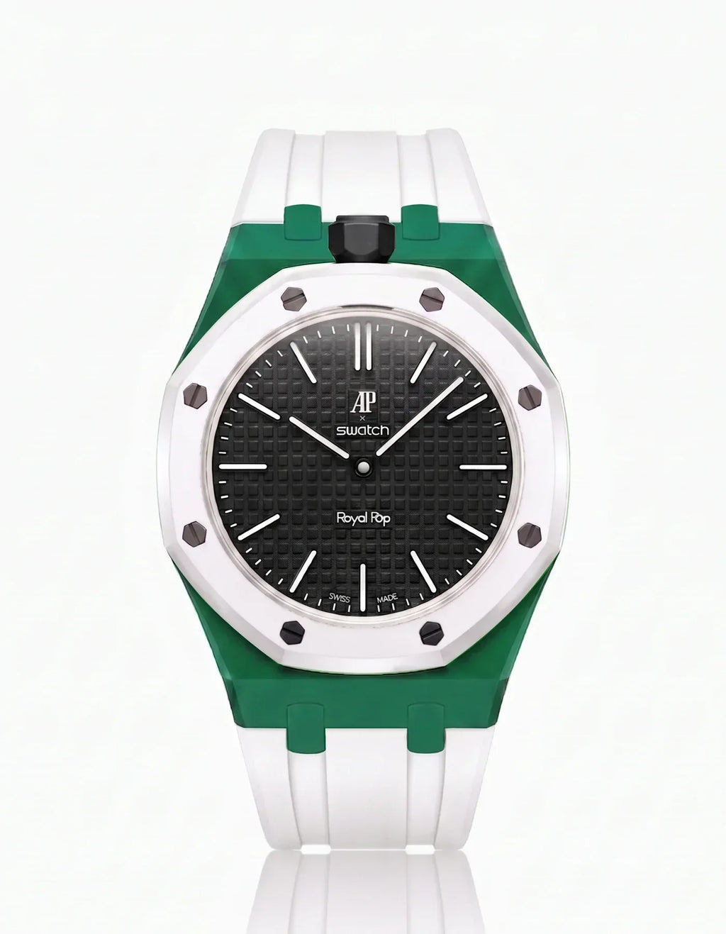 Silicone Strap & Case Royal Pop Ocho Negro(Customize  Colors)