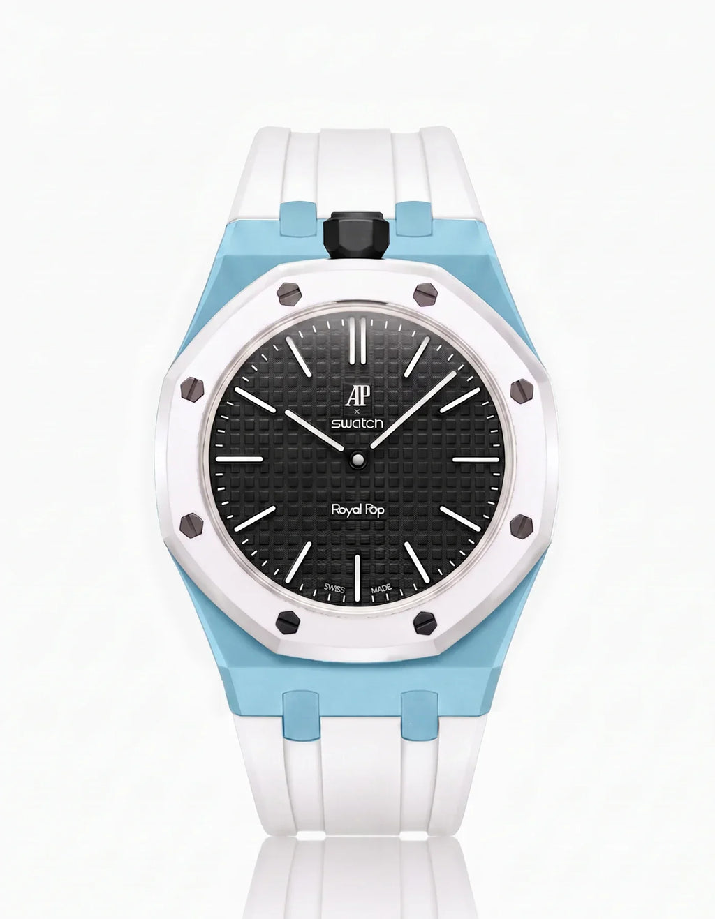 Silicone Strap & Case Royal Pop Ocho Negro(Customize  Colors)
