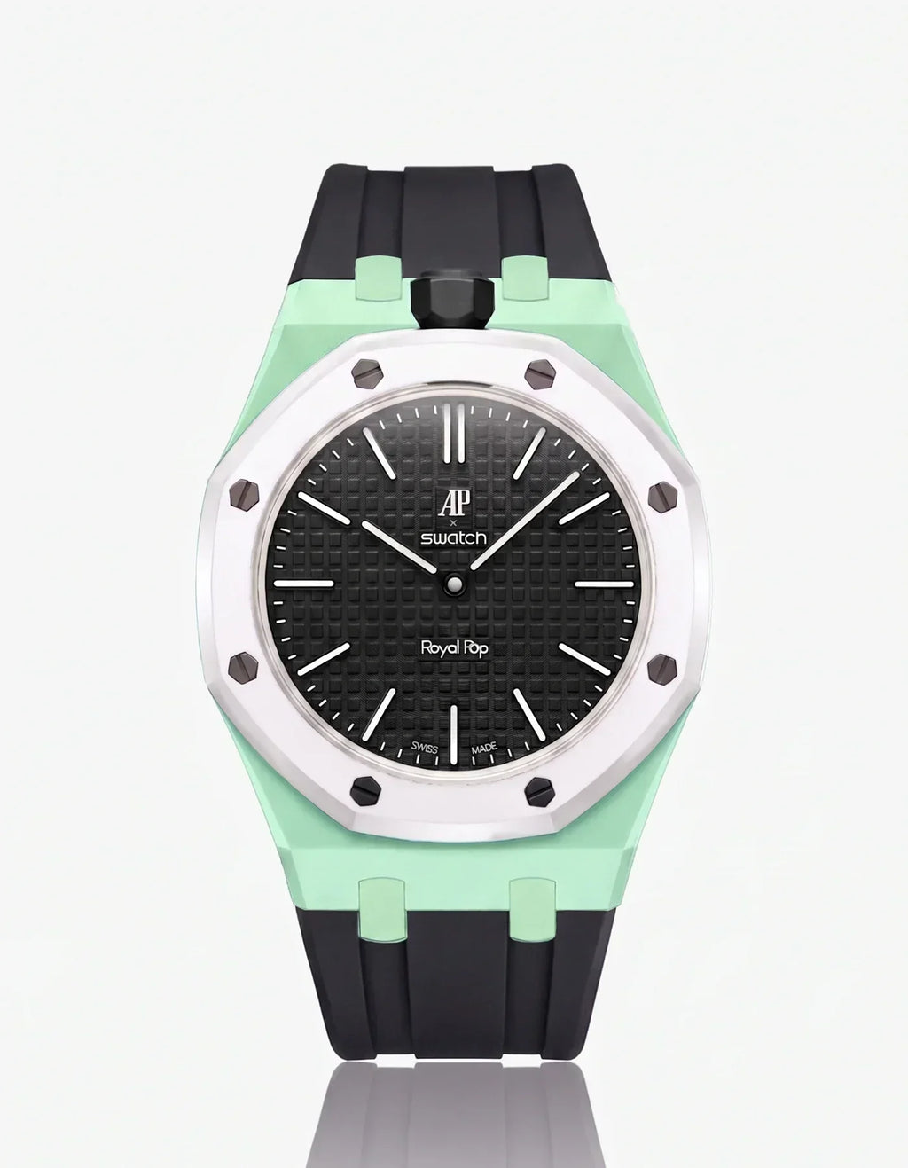 Silicone Strap & Case Royal Pop Ocho Negro(Customize  Colors)