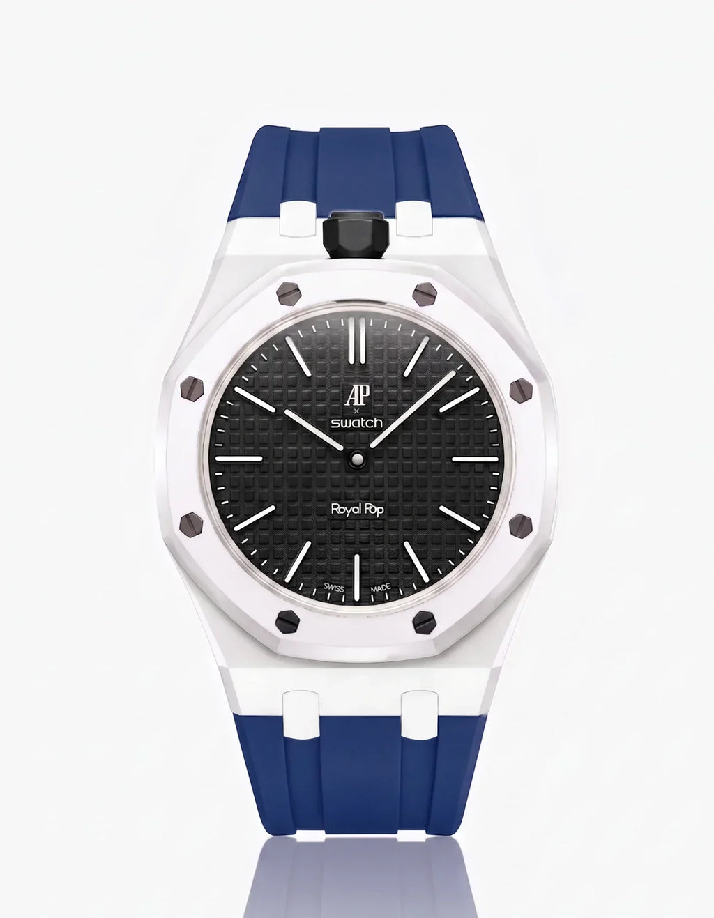 Silicone Strap & Case Royal Pop Ocho Negro(Customize  Colors)