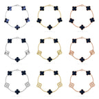 [LUXE JEWELRY]CLOVER 5 MOTIF PIETERSITE BRACELET COLLECTION