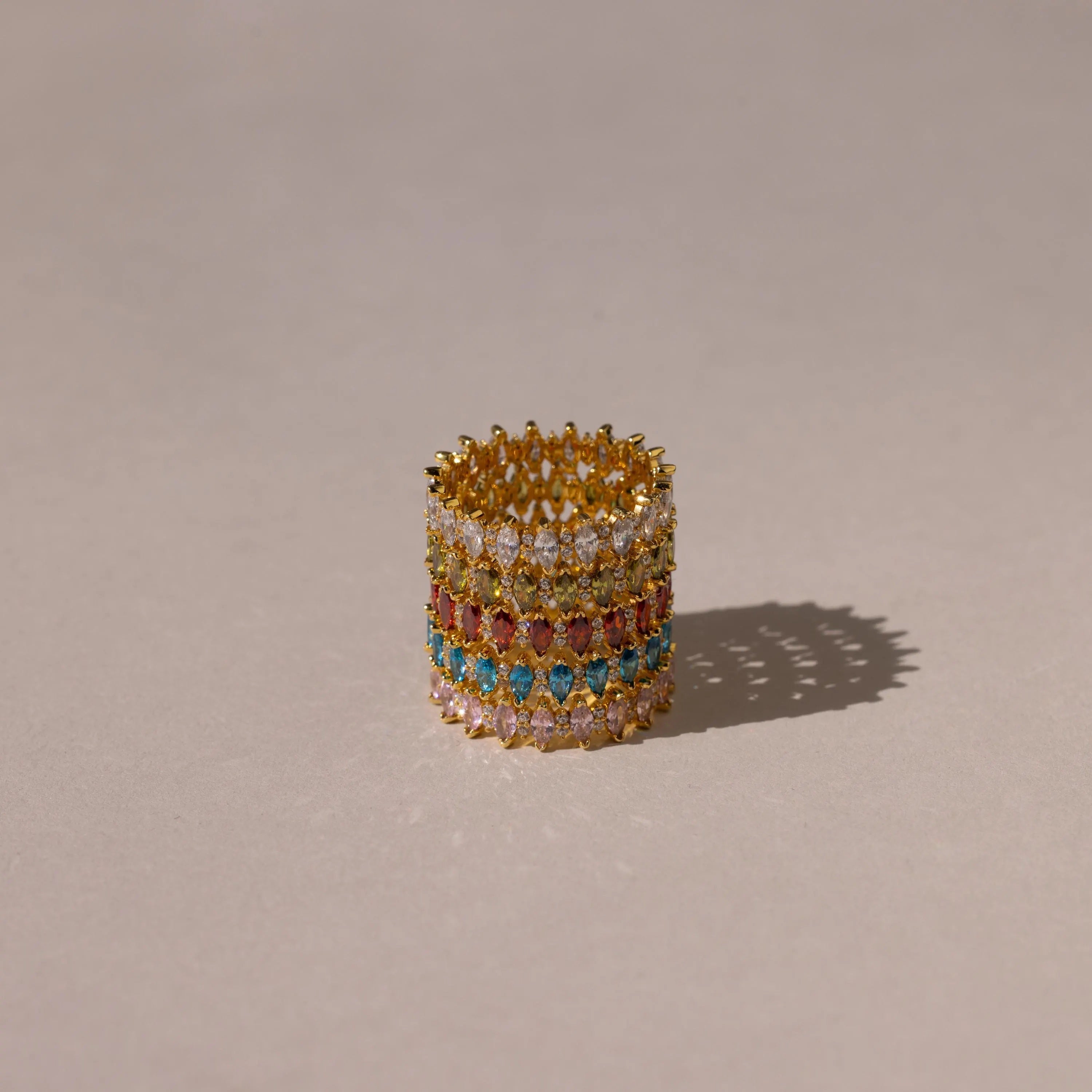Marquise Infinity Birthstone Ring