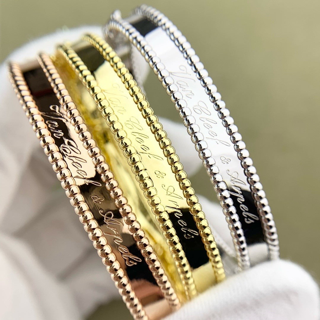 [LUXE JEWELRY]CLOVER PERLEE BRACELET SIGNATURE ENGRAVING SERIES