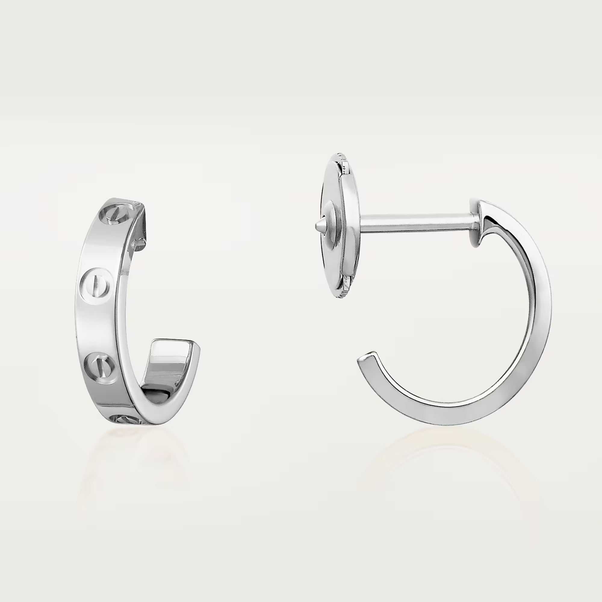 [LUXE JEWELRY] LOVE EARRINGS 2.65 MM NO DIAMOND SMALL