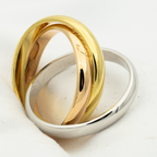 [Luxe]TRINITY RING GOLD PINK GOLD SILVER