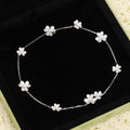 [LUXE JEWELRY]FRIVOLE SILVER 9 FLOWERS NECKLACE