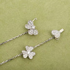 [LUXE JEWELRY]FRIVOLE SILVER 9 FLOWERS NECKLACE