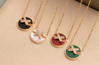 [LUXE JEWELRY]JEUX DE ROSE GOLD DIAMOND NECKLACE
