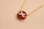 [Luxe]JEUX DE ROSE GOLD DIAMOND NECKLACE