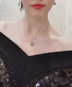 [LUXE JEWELRY]JEUX DE PINK GOLD DIAMOND NECKLACE
