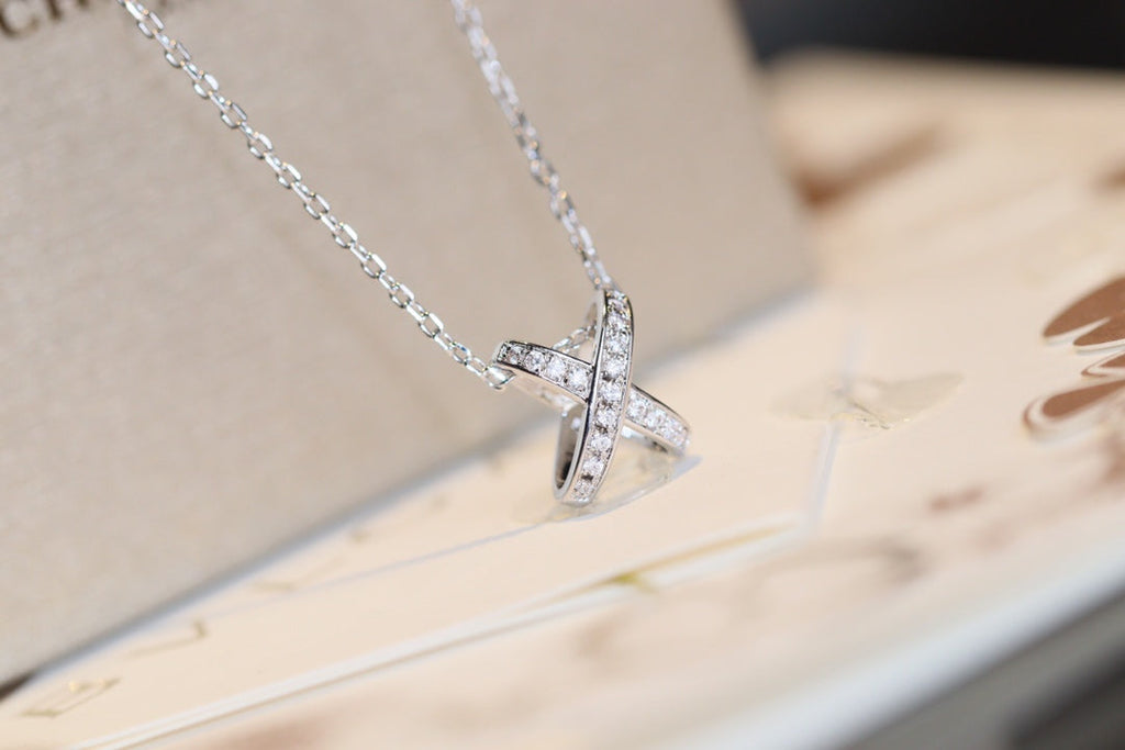 [LUXE JEWELRY]JEUX DE DIAMOND NECKLACE